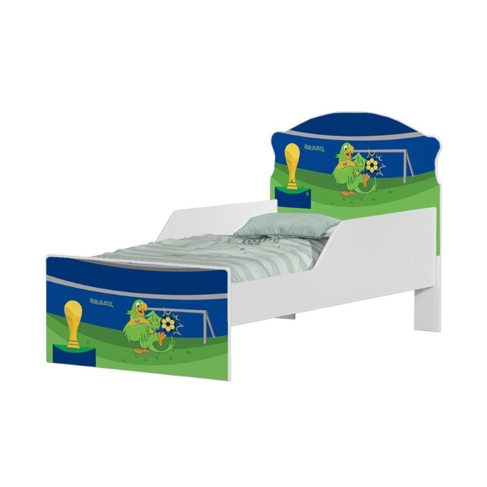 Bicama Solteiro Hop Copa Do Mundo Brasil Com Colchões - 2