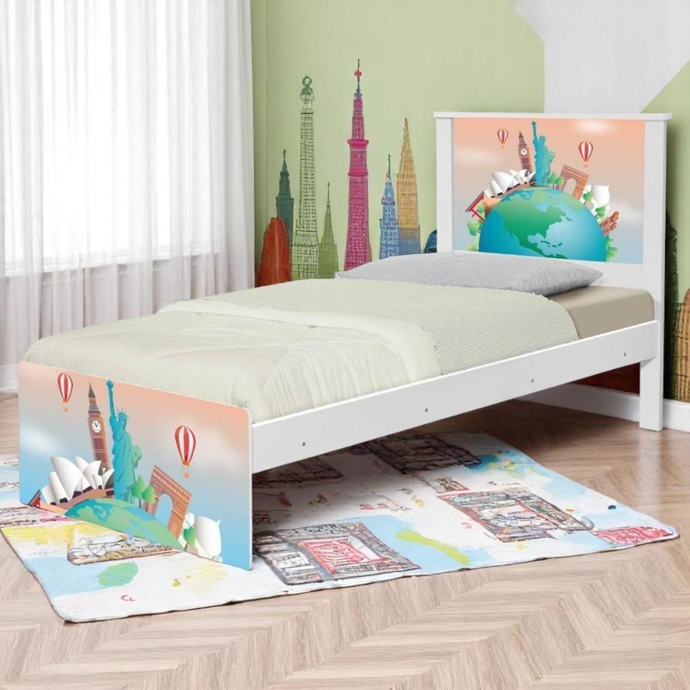 Bicama Solteiro Hop Volta Ao Mundo Com Colchões - 1