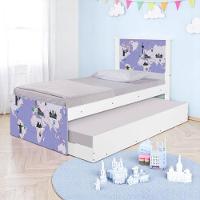 Bicama Solteiro Hop Com Cabeceira Mapa Viagens - 1