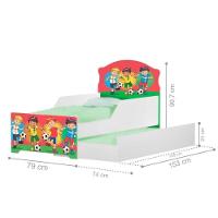 Bicama Infantil Adesivado Futebol Meninos Rosa - 2