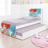 Bicama Solteiro Hop Com Cabeceira Sereia Ruiva - 1