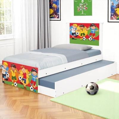 Bicama Solteiro Hop Com Cabeceira Futebol Meninos