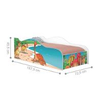 Cama Infantil Glow Jurassic Dinossauros Com Colchão - 3