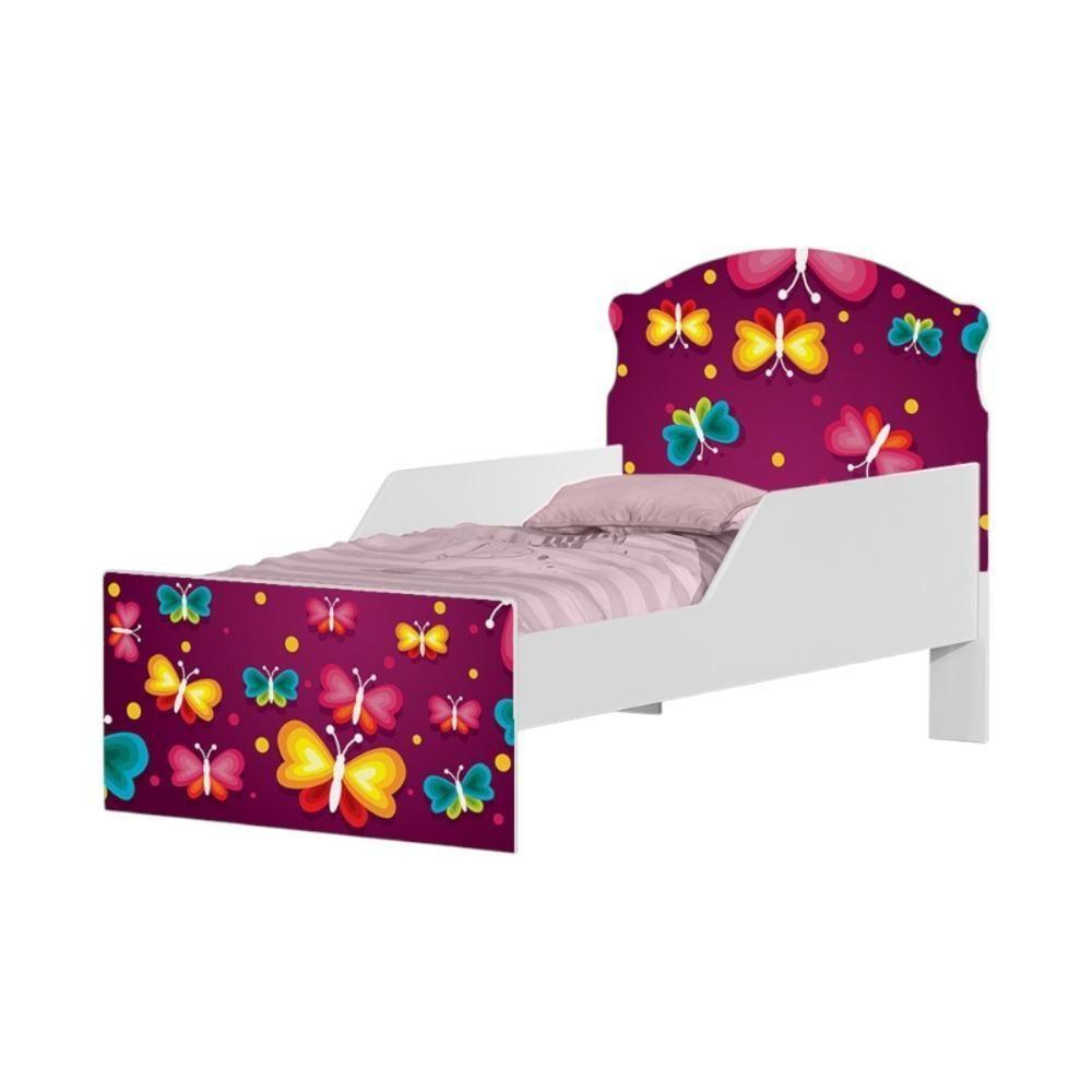 Cama Infantil Tick Borboleta Com Colchão - 2