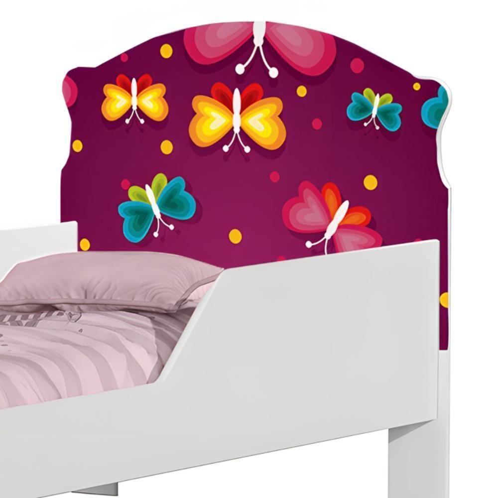 Cama Infantil Tick Borboleta Com Colchão - 5