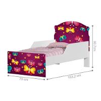 Cama Infantil Tick Borboleta Com Colchão - 3