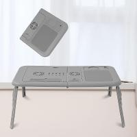 Mesa Dobrável Para Notebook Com Cooler Integrado – Conforto, Ergonomia E Portabilidade - Cinza - 5