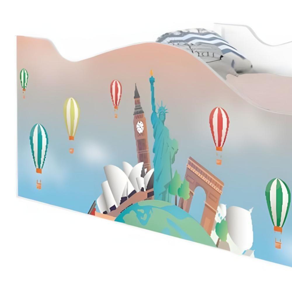 Cama Infantil Glow Volta Ao Mundo Com Colchão - 4