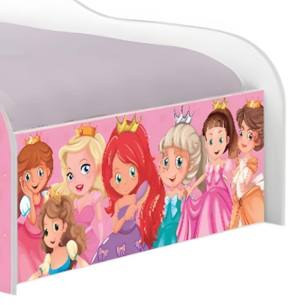 Cama Infantil Glow Princesas Com Colchão - 5