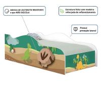Cama Solteiro Glow Dinossauros Solteiro Com Colchão - 2