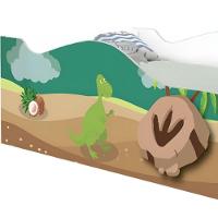 Cama Solteiro Glow Dinossauros Solteiro Com Colchão