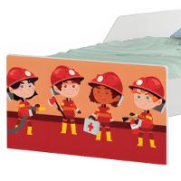 Cama Infantil Tick Usinho Bombeiro Com Colchão - 5