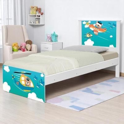 Cama Solteiro Hop Patrulha Animal Com Colchão