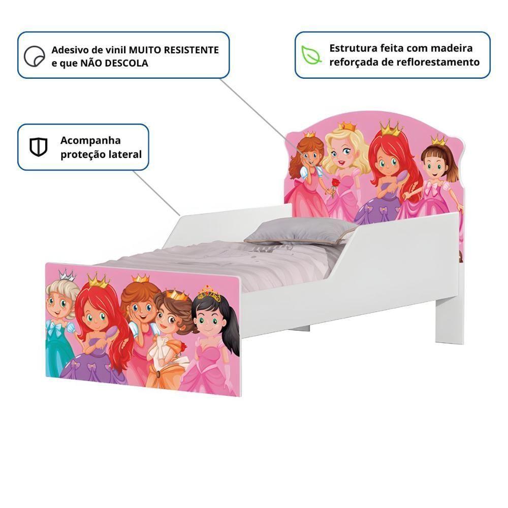 Cama Infantil Tick Princesas Com Colchão - 2