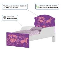 Cama Infantil Tick Carruagem De Princesa Com Colchão - 2