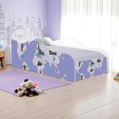Cama Solteiro Glow Mapa De Viagens Solteiro Com Colchão