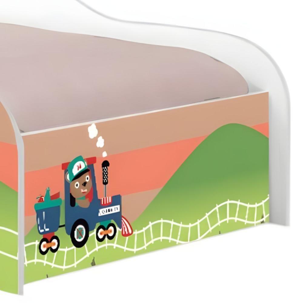 Cama Infantil Glow Trenzinho Com Colchão - 5