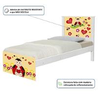 Cama Solteiro Hop Joaninha Com Colchão - 2