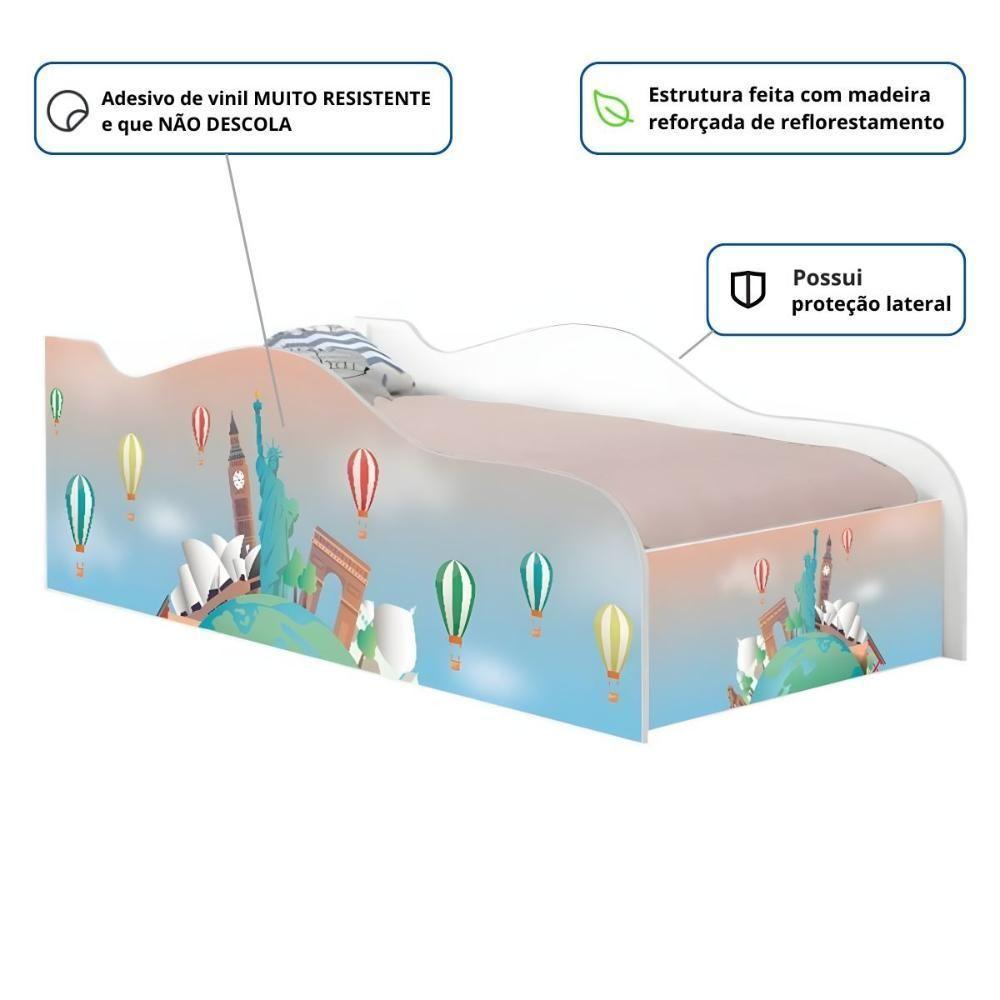 Cama Solteiro Glow Volta Ao Mundo Solteiro - 2