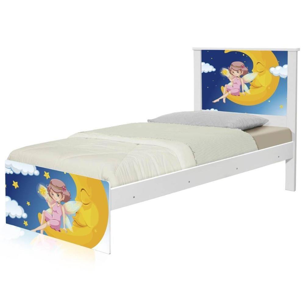 Cama Solteiro Hop Com Cabeceira Fadinha Encantada - 6