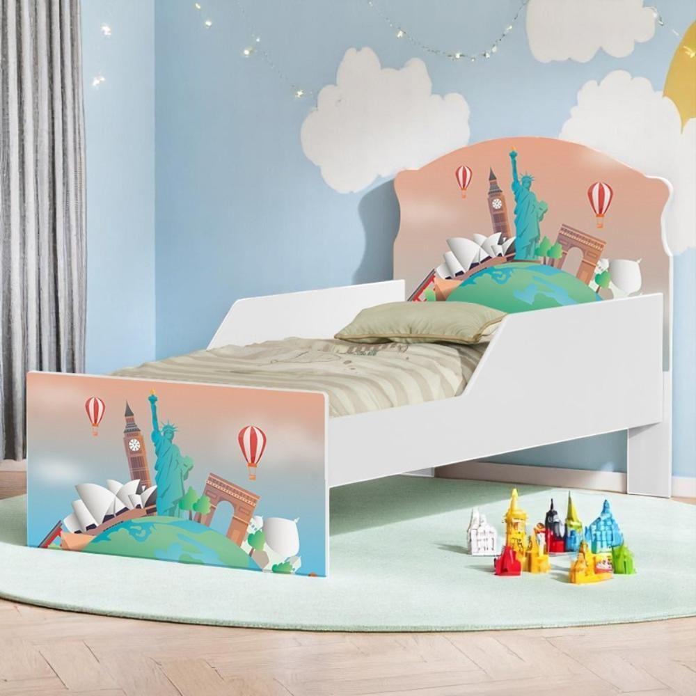 Cama Infantil Tick Volta Ao Mundo Com Colchão - 1