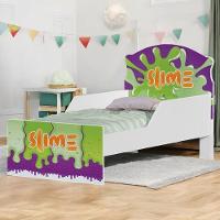 Cama Infantil Tick Slime Menino Com Colchão - 1