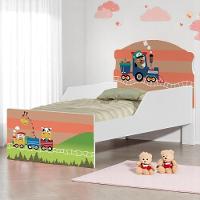 Cama Infantil Tick Trenzinho Com Colchão - 1
