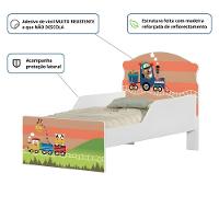 Cama Infantil Tick Trenzinho Com Colchão - 2