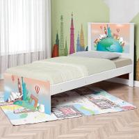 Cama Solteiro Hop Volta Ao Mundo Com Colchão - 1