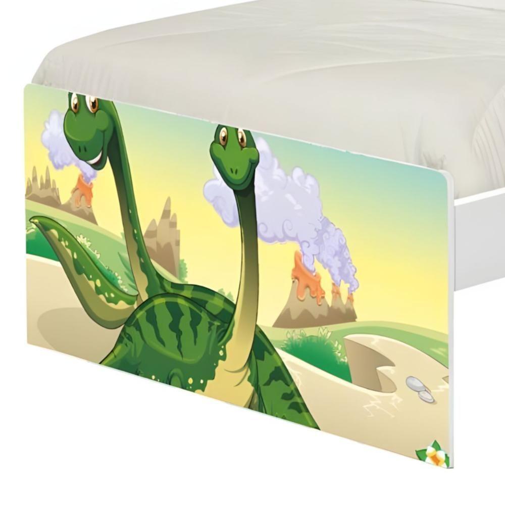 Cama Solteiro Hop Com Cabeceira Casal Dinossauros - 2