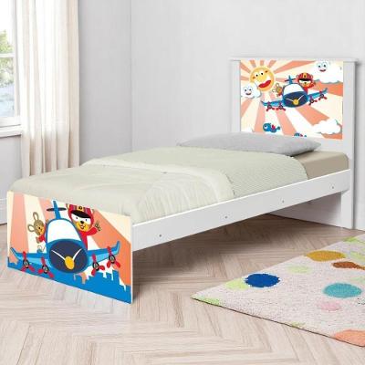 Cama Solteiro Hop Com Cabeceira Patrulha Ursinhos