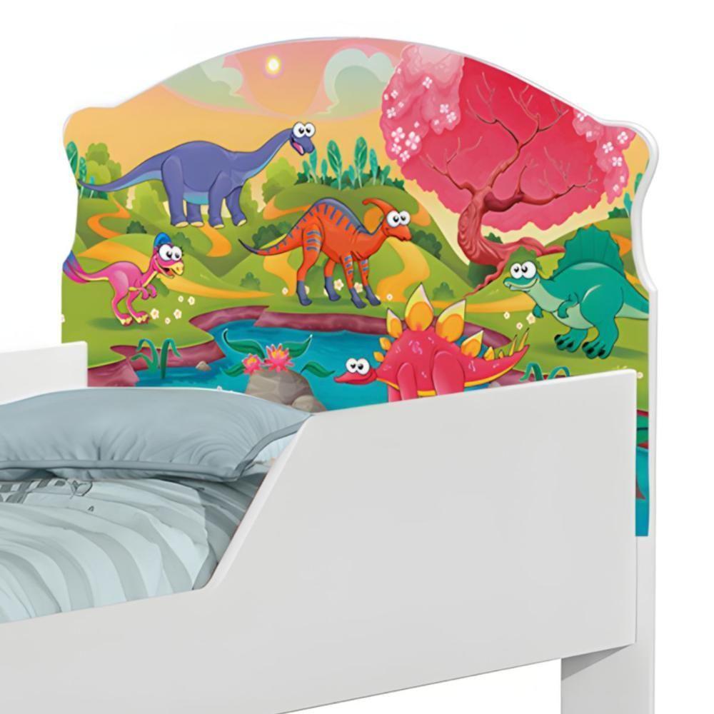 Cama Infantil Tick Planeta Dinossauro Com Colchão - 4