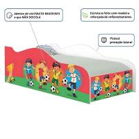 Cama Solteiro Glow Futebol Meninos Solteiro - 2