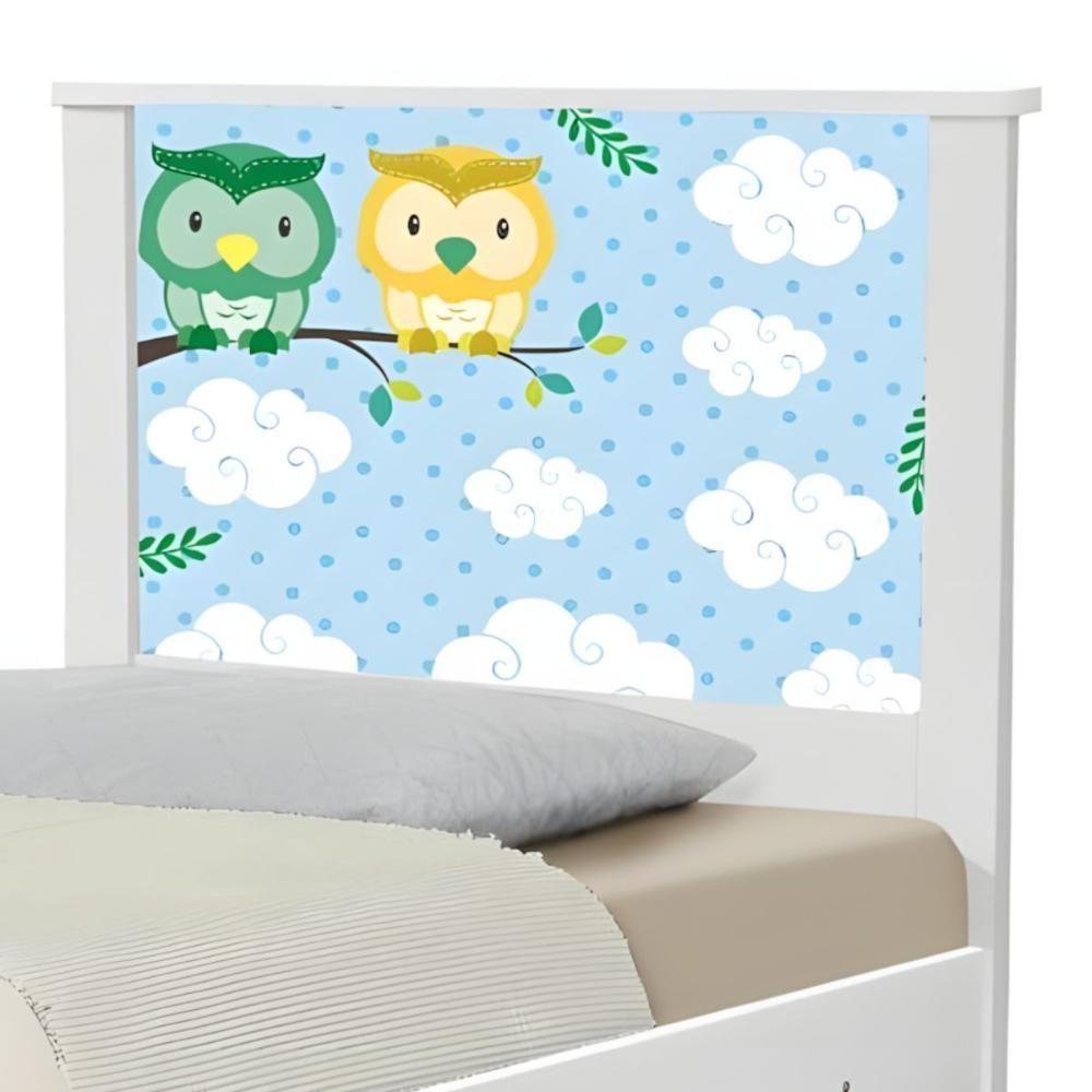 Cama Solteiro Hop Corujinhas Com Colchão - 4