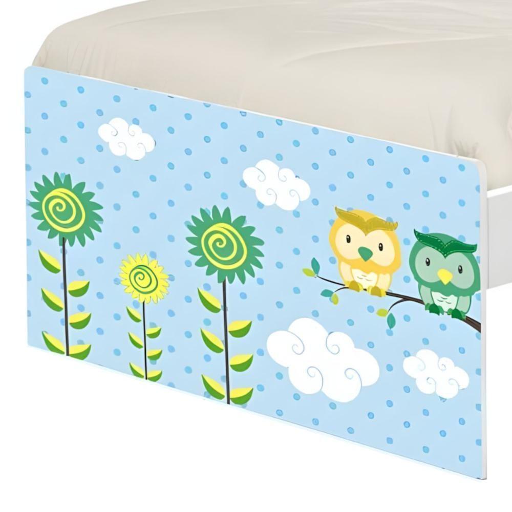 Cama Solteiro Hop Corujinhas Com Colchão - 5