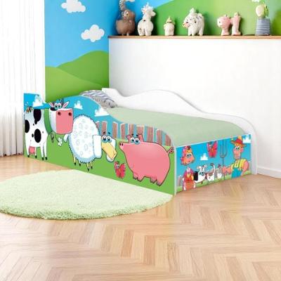 Cama Solteiro Glow Fazendinha E Vaquinha Solteiro