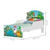Cama Infantil Tick Dinossauro No Lago Com Colchão - 3
