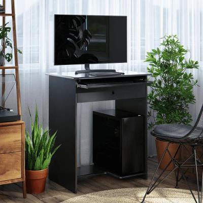Mesa De Computador Escrivaninha Com Gaveta Barcelona Preto