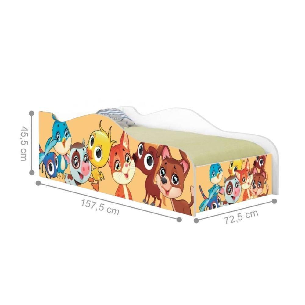 Cama Infantil Glow Bichinhos Com Colchão - 3