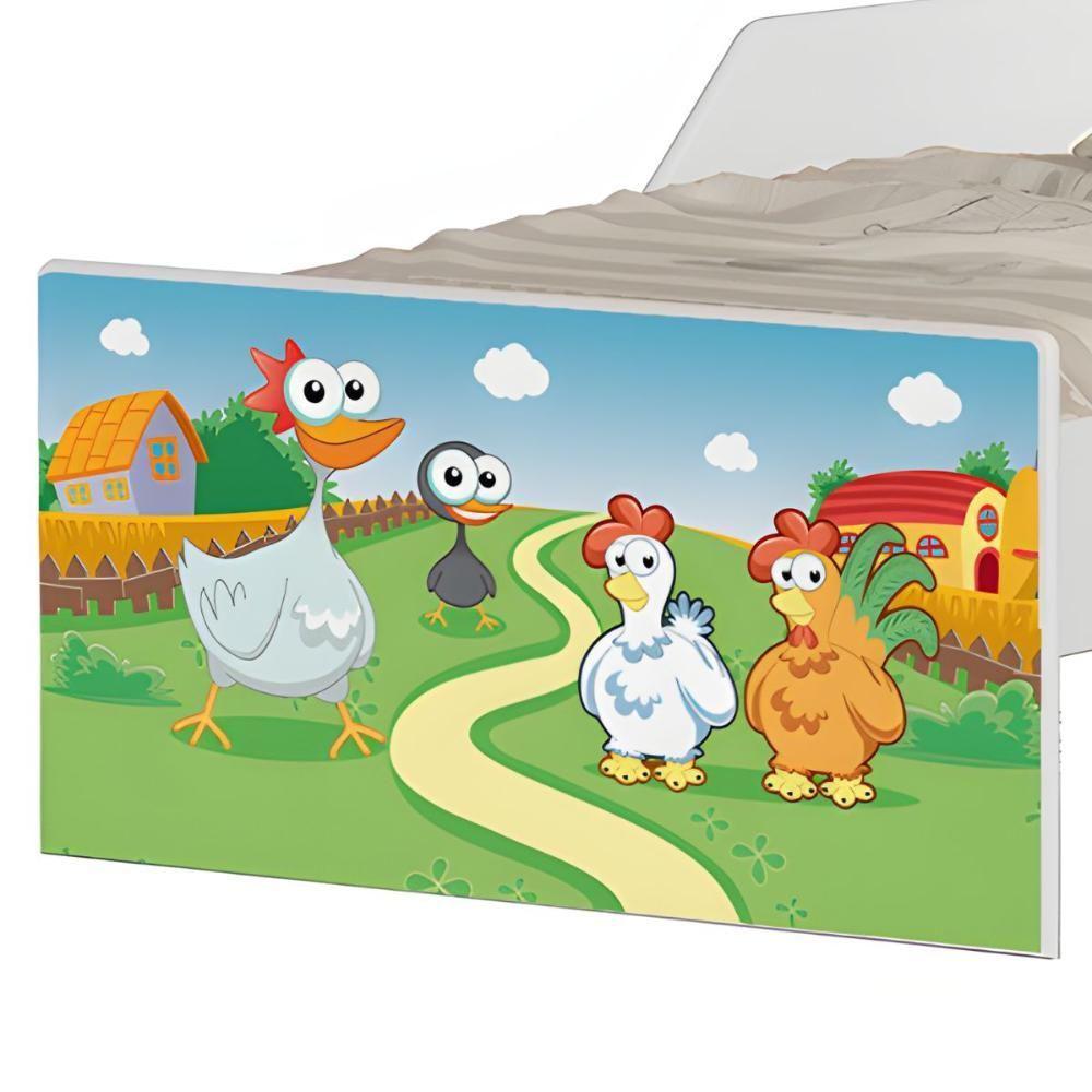 Cama Infantil Tick Fazendinha Com Colchão - 5