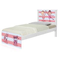 Cama Solteiro Hop Com Cabeceira Bailarinas - 6