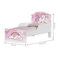 Cama Infantil Tick Unicónio Rosa Com Colchão - 3