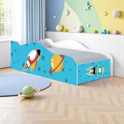 Cama Solteiro Glow Foguete Espacial Solteiro Com Colchão