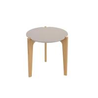 Mesa Lateral Tchequia Off White Perolizado-freijo - 3