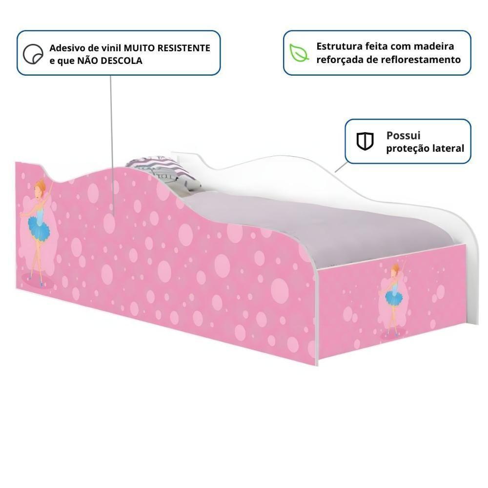 Cama Solteiro Glow Bailarina Solteiro Com Colchão - 2