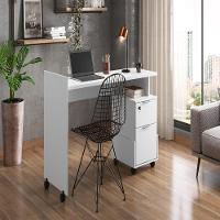 Mesa De Computador Australia Branco Brilhante - 1