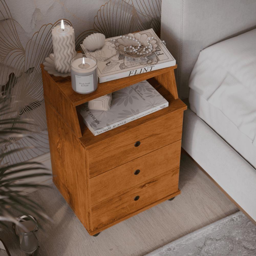 Mesa De Cabeceira Lux Freijo - 4