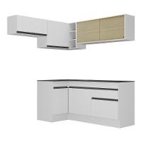 Armário De Cozinha Completa De Canto Mp2094.964 Branco/preto - 2