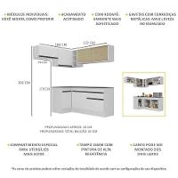 Armário De Cozinha Completa De Canto Mp2094.964 Branco/preto - 5