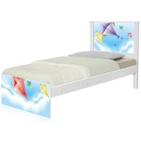 Cama Solteiro Hop Com Cabeceira Pipas - 2